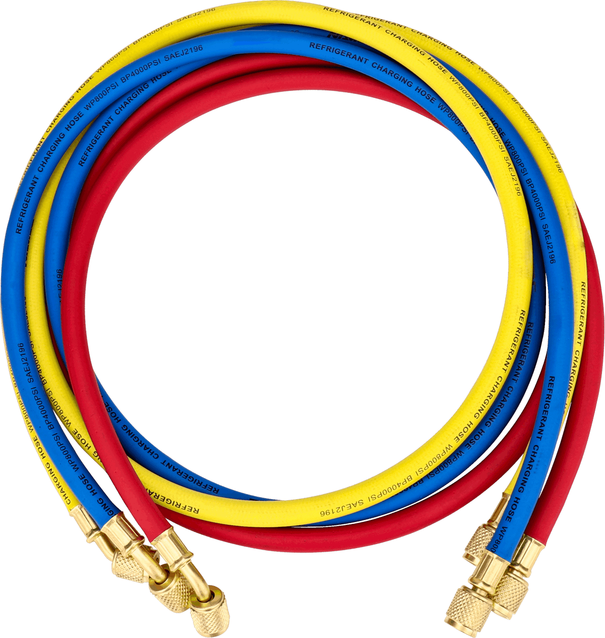 Juego de Mangueras de Servicio VALUE VRP-U | R410A | R32 | 1/4"-5/16" | 800 psi | Rojo + Azul + Amarillo