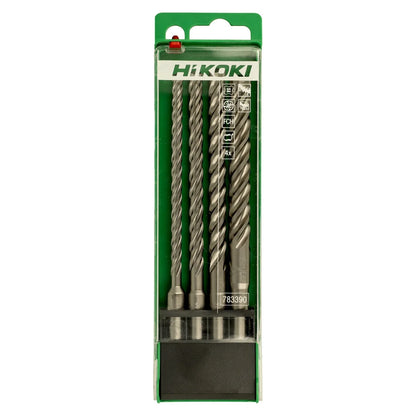 HiKOKI Juego de Brocas SDS-Plus FCH 4 Cortadores 4 piezas (6/8/10/12 x 165 mm)