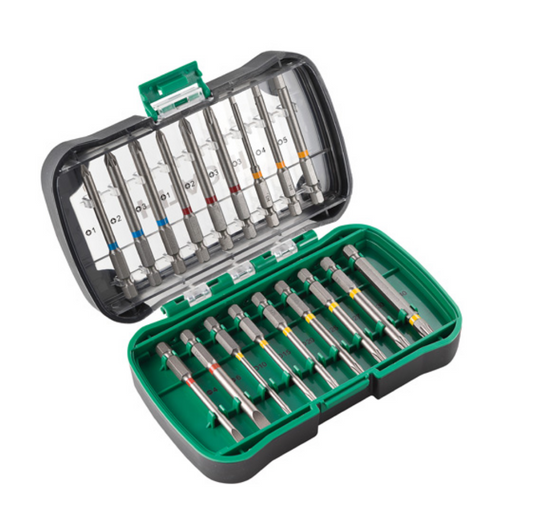 HiKOKI Juego de Puntas 1/4" 18 piezas 75 mm con Portapuntas Magnético