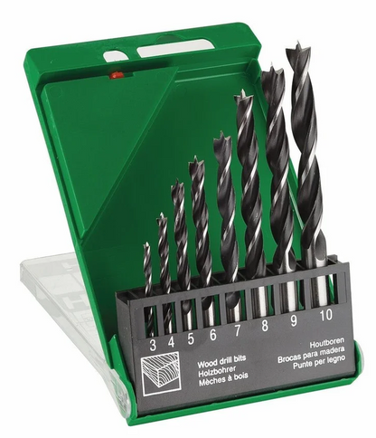 HiKOKI Set de Brocas para Madera 3 Puntas 8 piezas (3-4-5-6-7-8-9-10 mm) 2