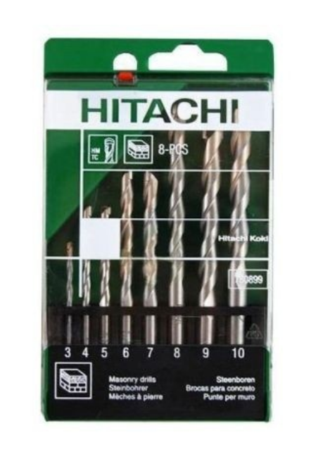 HiKOKI Set de Brocas para Mampostería 8 piezas (3-4-5-6-7-8-9-10 mm) 2